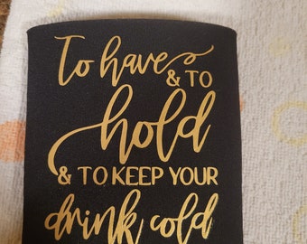 Monogramma o fidanzamento Koozie