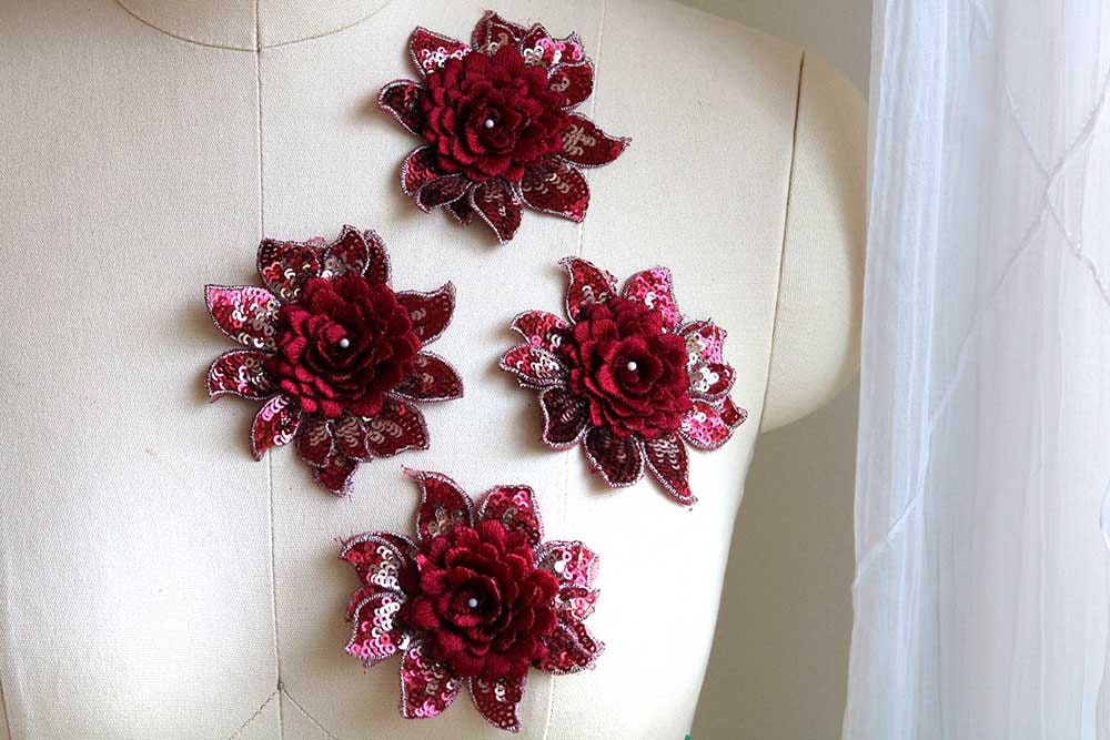 Rose Gold Burgundy Dress - Etsy