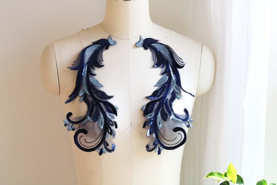 sequin appliques for pageant dresses RLPUKAPO Women's Sequin Mermaid Prom Gown Appliques Evening Dress Pageant Dress US2 Blue at Amazon Women's Clothing store