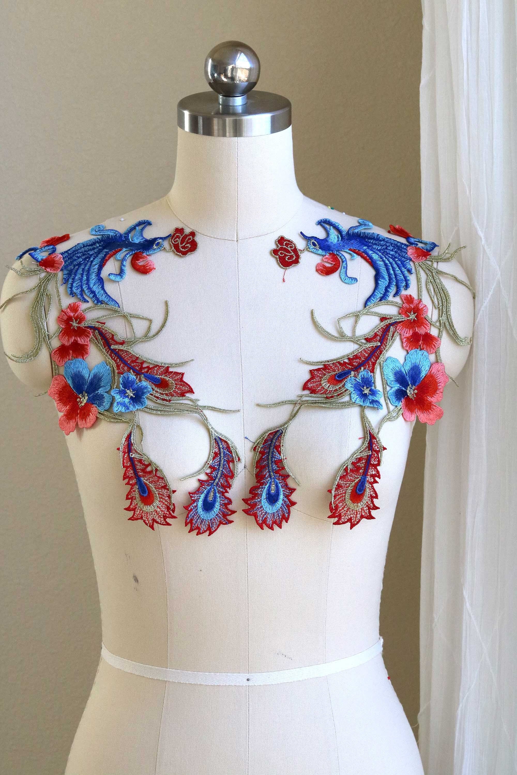 embroidered bird dress Farm Rio Women's Flower Bird Embroidered Midi Dress – Saint Bernard main image 0