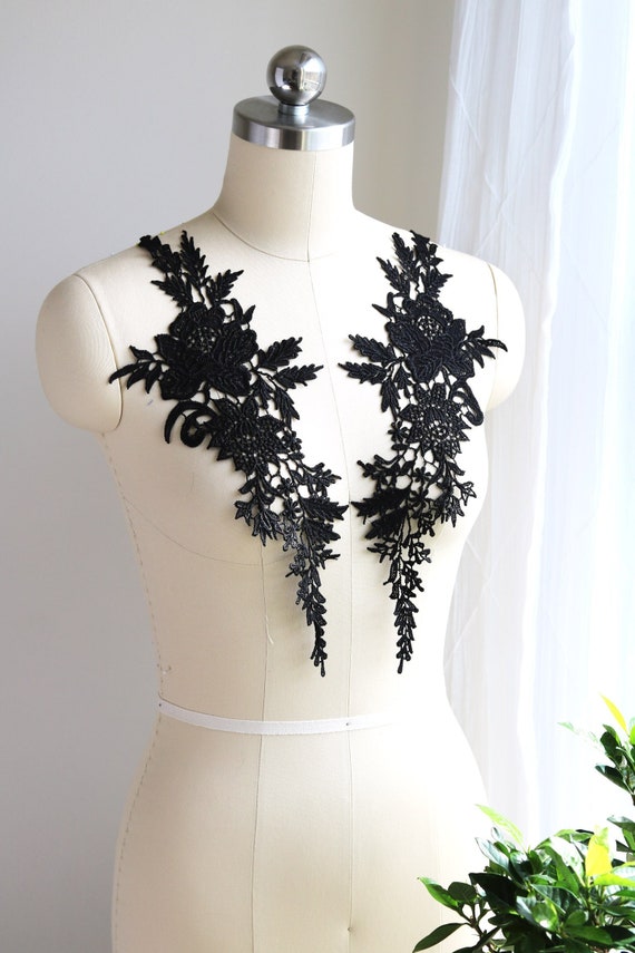 black lace dress dance costume Jerry's 95 Classic Lace Dance Dress