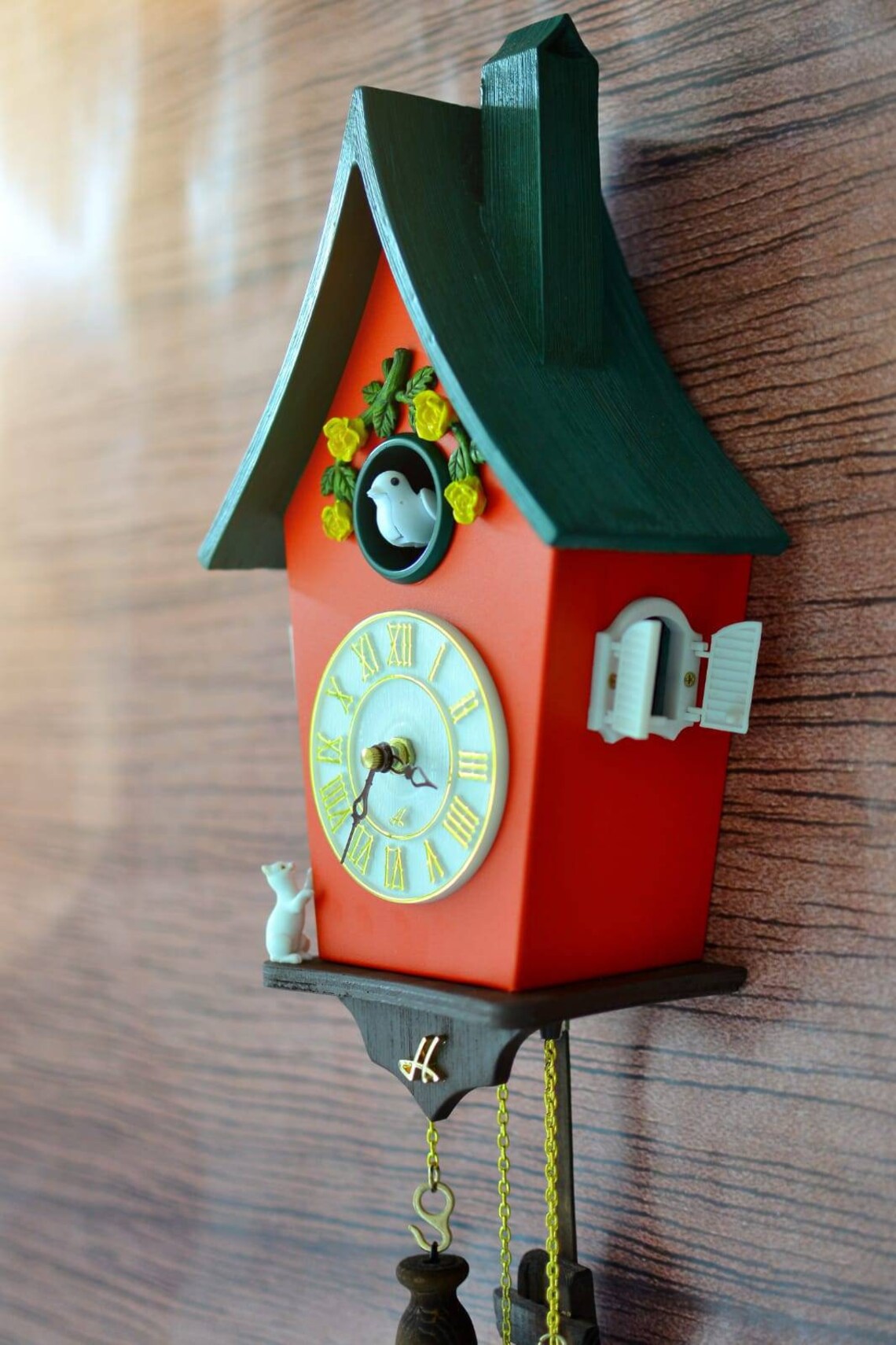 Cuckoo Clockwall Clock Modern Cuckoo Clock Home Decorhand Etsy