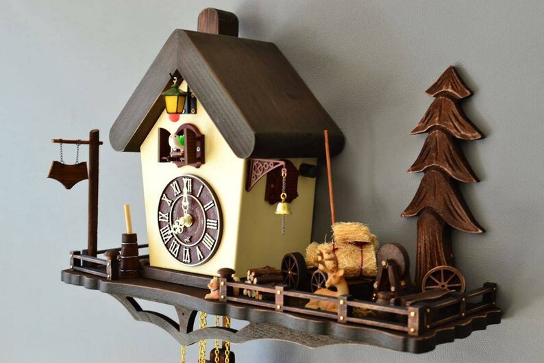 Cuckoo clock,wall clock, modern cuckoo clock,home decor,hand mad Cuckoo clock,wall clock, modern cuckoo clock,home decor,hand mad
