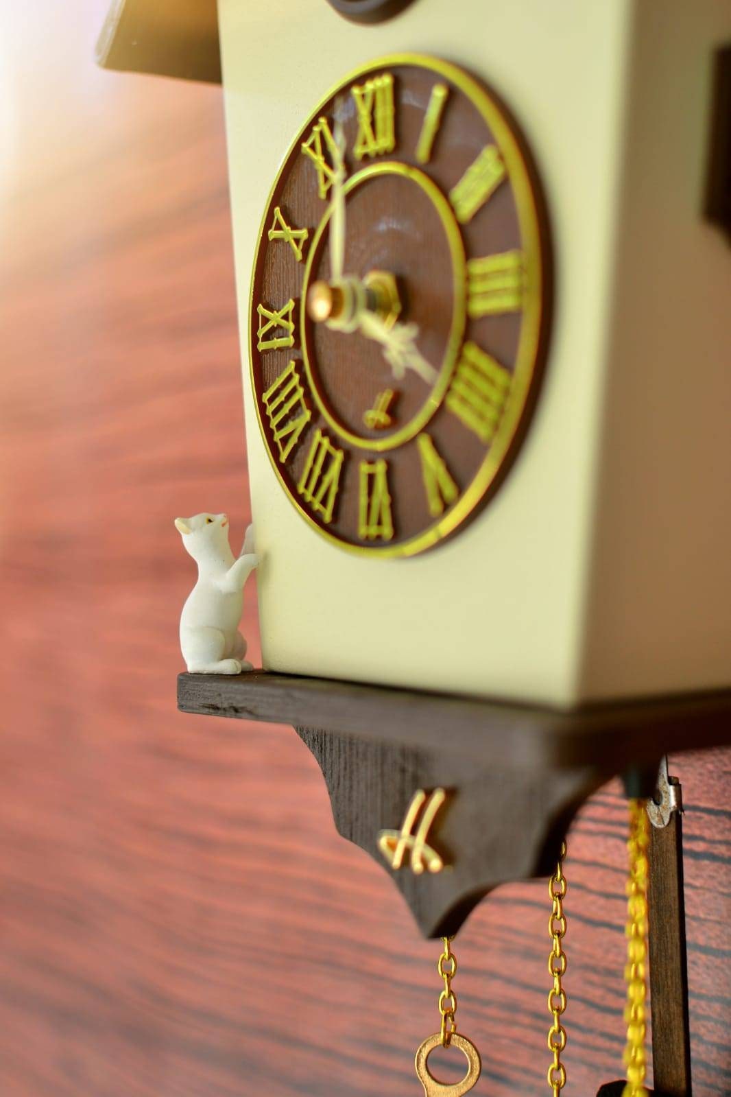  Eyomii 1 reloj de pared de cuco de madera, reloj de cuco de  madera, reloj de pared de cuco vintage, reloj de pared de cuco del bosque,  reloj de pared oscilante