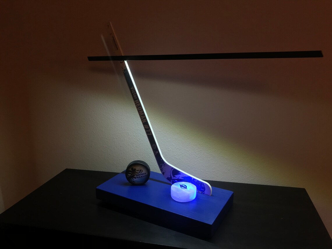 LED Hockey Stick Desk Lamp. Etsy