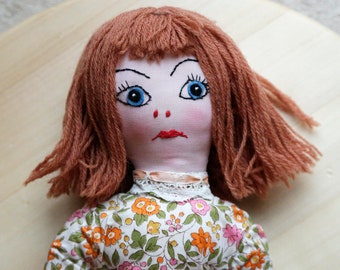 Vintage Handgemachte Stoffpuppe aus den 60er Jahren, 19 Zoll