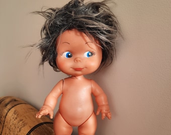 Muñeca italiana FIBA vintage de los años 60 / Cabeza y extremidades móviles / Made in Italy / Cara de vinilo / Cuerpo de plástico