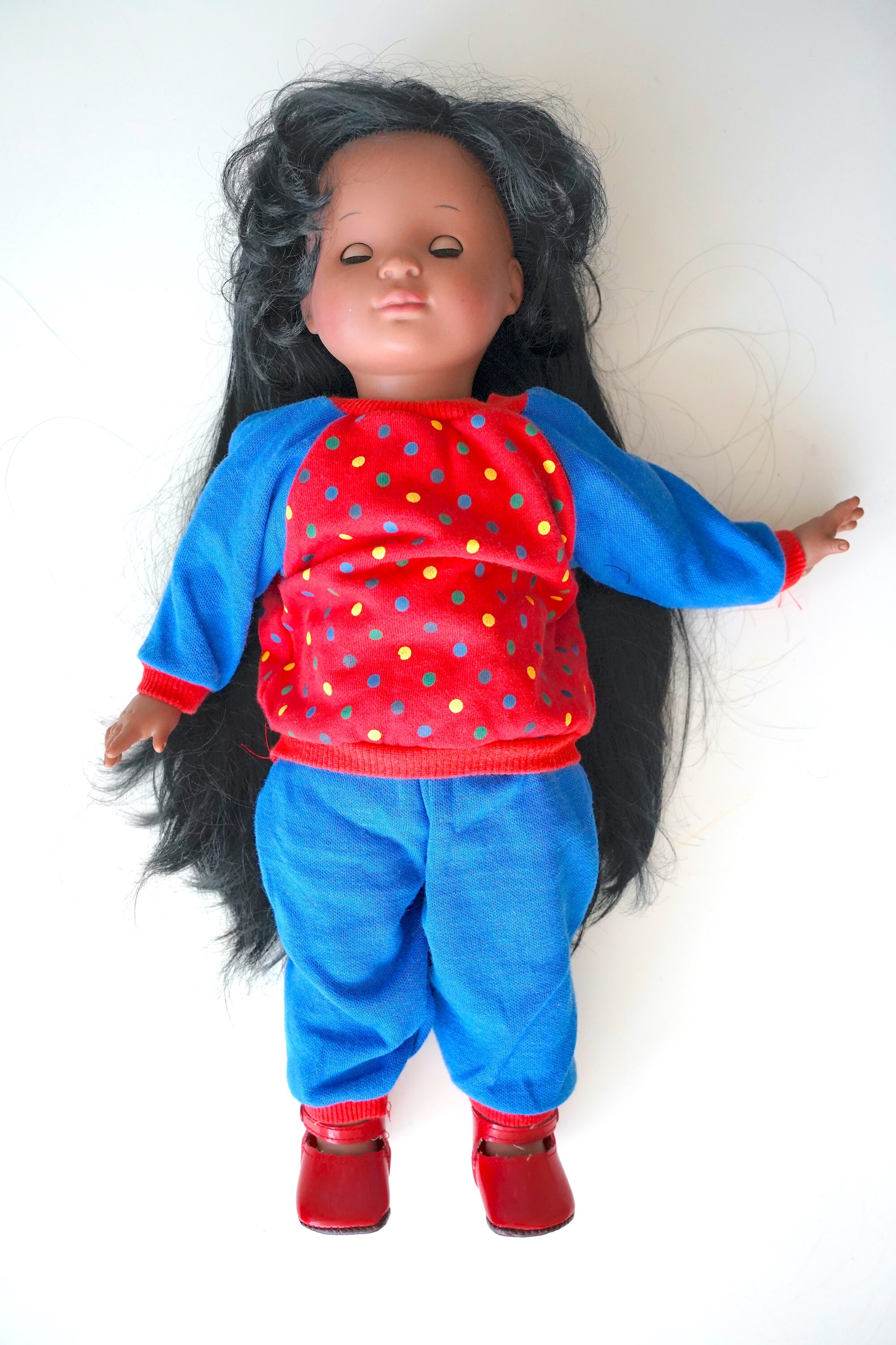 Vintage African American Gotz Doll From 90's / Gotz Soft Standing