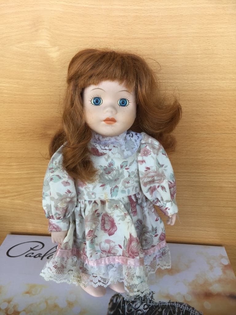 その他 porcelain doll Vintage Porcelain Doll 80's With Stamp on the Neck 10 Inches