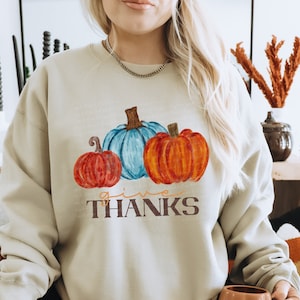 Give Thanks Thanksgiving Fall DTF TRANSFER | Ready To Press | Direct To Film | Cold Peel Transfer 6030