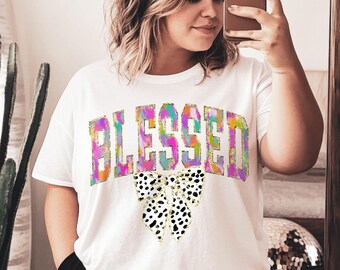 Transferencia DTF de Jesús bendecido lista para imprimir / directa a película / transferencia de despegado en frío 9229