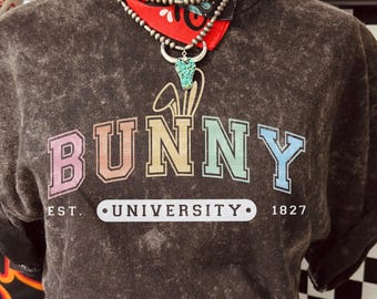 Easter DTF Bunny University DTF TRANSFER Direct To Film Ready To Press Cold Peel Transfer 2560