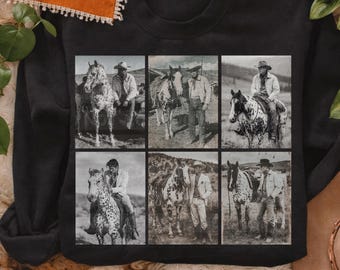 Vintage Western Cowboy DTF TRANSFER | Ready To Press | Direct To Film | Cold Peel Transfer 9963