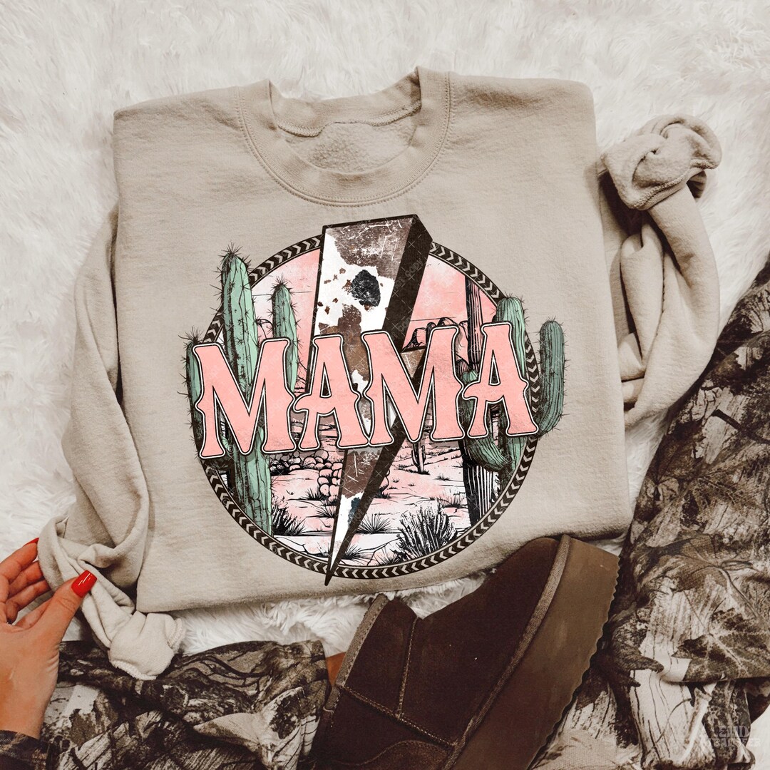 Mama DTF TRANSFER | Western Cactus DTF Ready to Press | Direct to Film ...