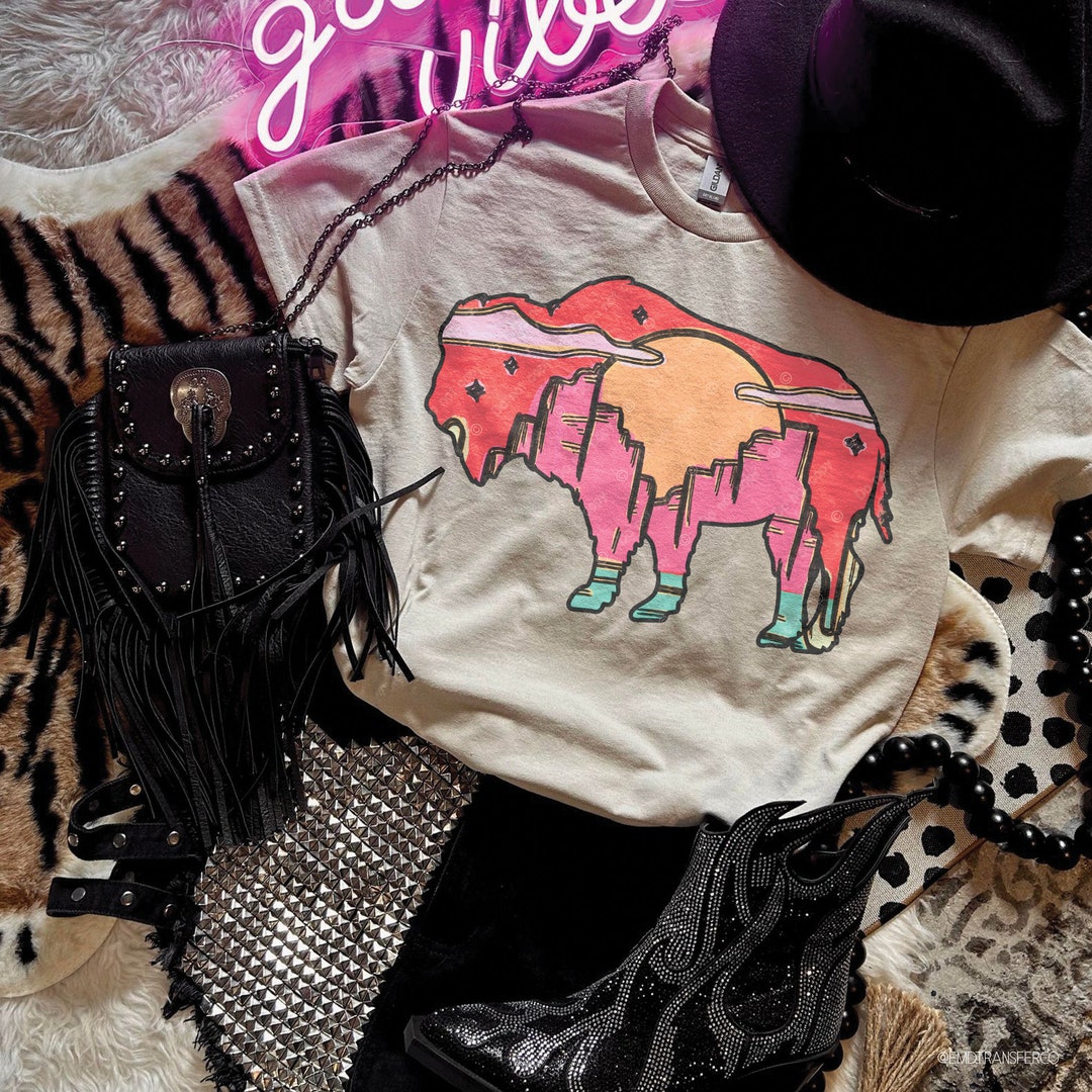 Westen Aztec Buffalo DTF Transfer Direct to Film Cold Peel Transfer ...