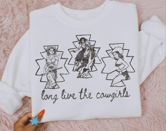 Western Long Live The Cowgirls DTF TRANSFER | Ready To Press | Direct To Film | Cold Peel Transfer 8579
