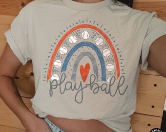 Baseball Play Ball DTF TRANSFER Direct To Film Ready To Press 2794