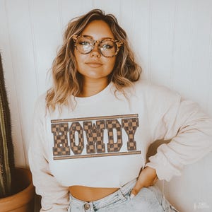 Western Howdy DTF TRANSFER | Ready To Press | Direct To Film | Cold Peel Transfer 7270