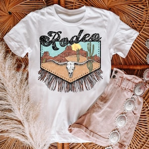 Western Rodeo DTF TRANSFER | Ready To Press | Direct To Film | Cold Peel Transfer 6323