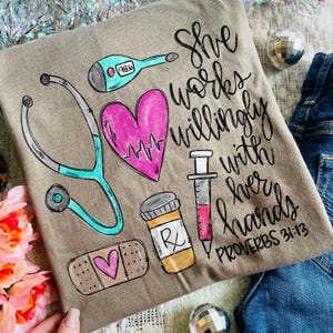 Nurse DTF TRANSFER Ready To Press | Direct To Film | Cold Peel Transfer 6696