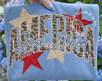 4th Of July DTF TRANSFER | Ready To Press | Direct To Film | Cold Peel Transfer 10034