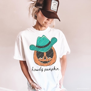 Howdy Pumpkin DTF TRANSFER Ready To Press | Direct To Film | Cold Peel Transfer 5931