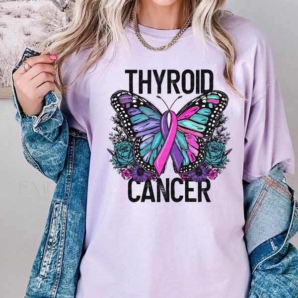 Thyroid Cancer Awareness DTF TRANSFER | Ready To Press | Direct To Film | Cold Peel Transfer 5022