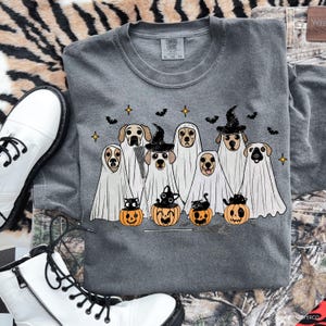 Halloween Ghost Dogs DTF TRANSFER | Ready To Press | Direct To Film | Cold Peel Transfer 5761