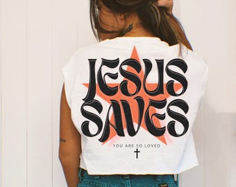 Jesus Saves DTF TRANSFER 10093