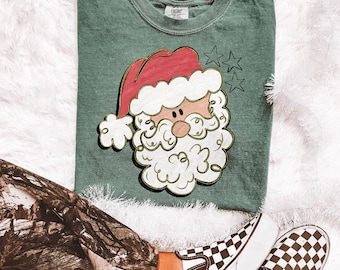 Christmas DTF Christmas Santa DTF TRANSFER Ready To Press | Direct To Film | Cold Peel Transfer 9038