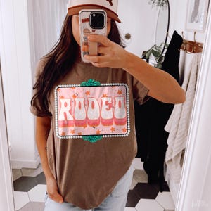 Western Rodeo DTF TRANSFER | Ready To Press | Direct To Film | Cold Peel Transfer 8219