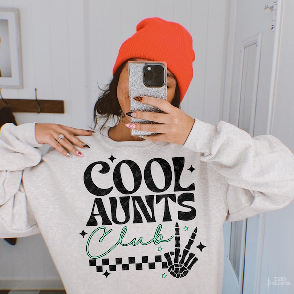 Cool Aunts Club DTF TRANSFER | Ready To Press | Direct To Film | Cold Peel Transfer 4014