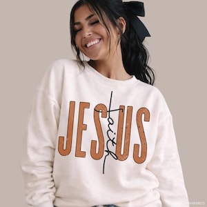 Jesus Faith Western DTF TRANSFER Ready To Press | Direct To Film | Cold Peel Transfer 10005 image 1