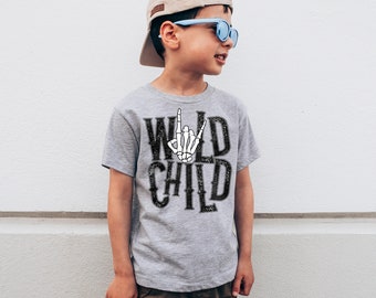 Wild Child DTF TRANSFER Kids Child | Ready To Press | Direct To Film | Cold Peel Transfer 7096