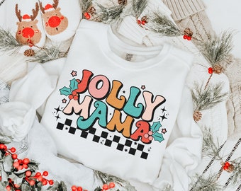 Christmas Jolly Mama DTF Transfer | Ready To Press 6111