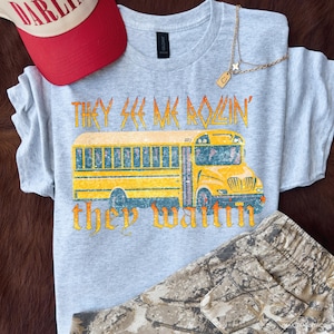 School Bus Driver DTF Transfer Ready To Press | Direct To Film | Cold Peel Transfer 5222