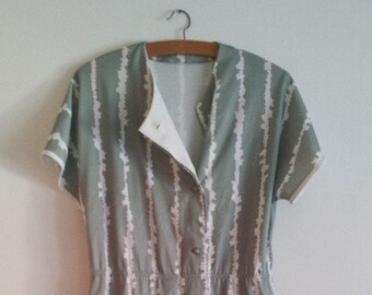 Mint Midi Dress, 80s, L