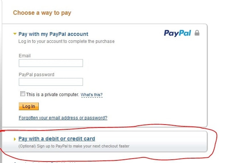 Pay with paypal