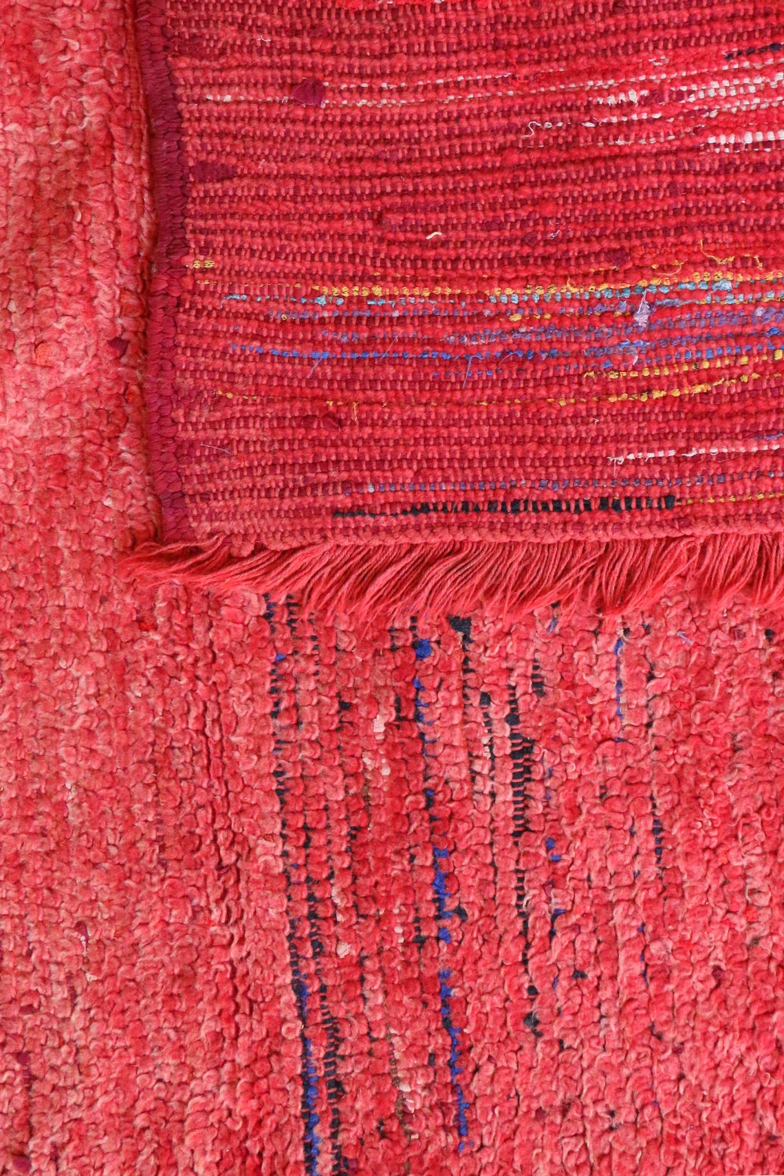 3 x 7 Fuß Vintage Beni Mguild Teppiche rot Mitte Jahrhundert | Etsy