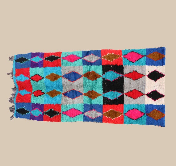 3x6 ft Moroccan vintage Berber Azilal rug. Rugs Floor & Rugs Home ...