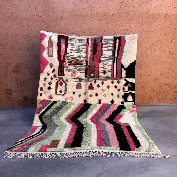 Pink Moroccan Rug Etsy