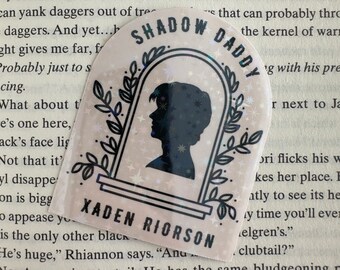 Xaden | Shadow Daddy | Sticker Decal | Fourth Wing | Bookish Sticker | Booktok | Kindle Sticker