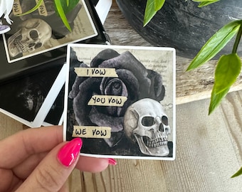 I Vow You Vow We Vow Sticker | LORDS Series | The Ritual | Booktok Merch | Kindle Sticker | Bookish Sticker | Dark Romance Book