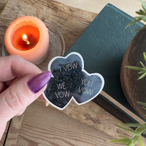 I Vow You Vow We Vow Sticker | Candy Heart Sticker | The Ritual | Booktok Merch | Kindle Sticker | Bookish Sticker | Dark Romance Book