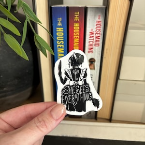 The HouseMaid Is Watching Sticker | Thriller Booktok Sticker | Frida Mcfadden Inspired Sticker | Kindle Sticker | Bookish Horror Sticker