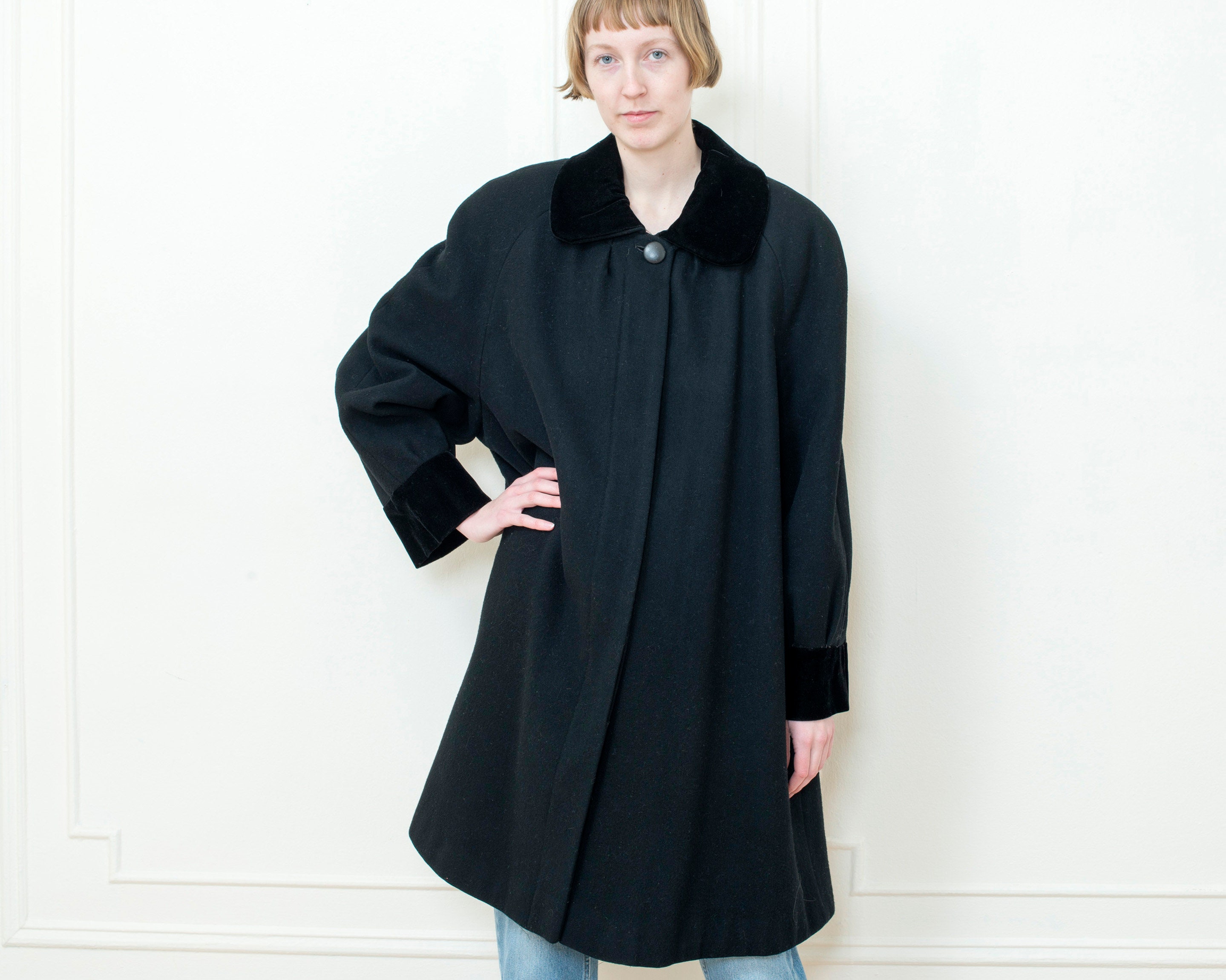 perry ellis wool overcoat