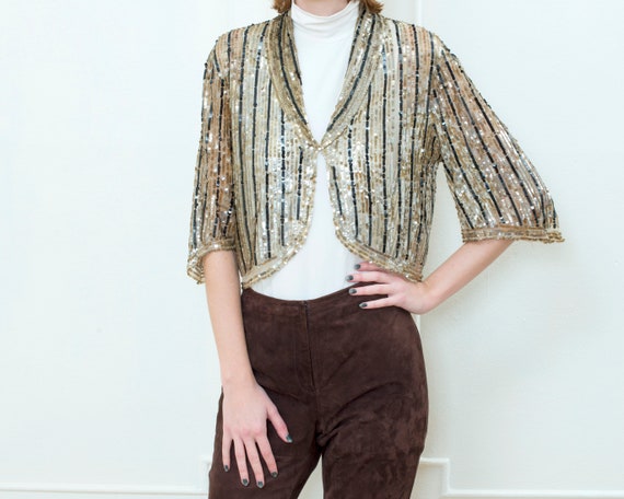 gold sheer cardigan
