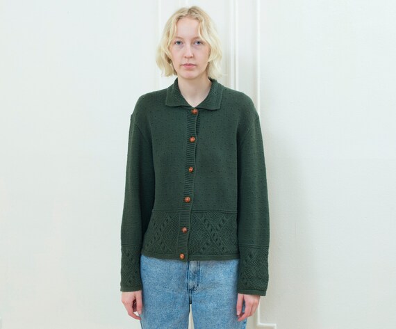 cos textured knit cardigan