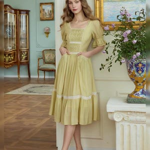 french tea party dress Afternoon Sweet Tea Dress (Pink) In-stock / M