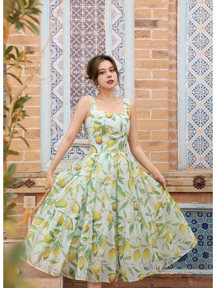 Lemon online chiffon dress